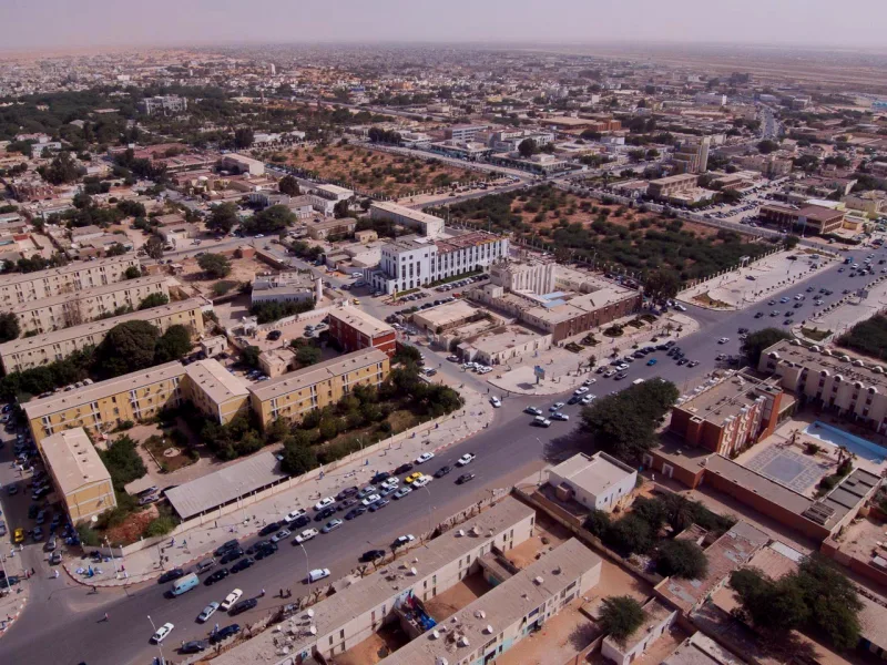 Central Nouakchott, capital of Mauritania, which abolished slavery only in 1981