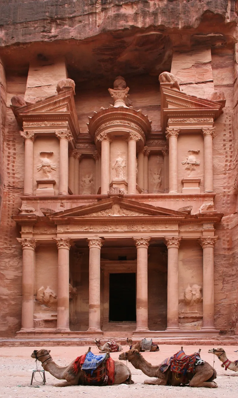 Al-Khazneh at Petra, a later Nabataean monument, not an Edomite one, in territory Edom once held