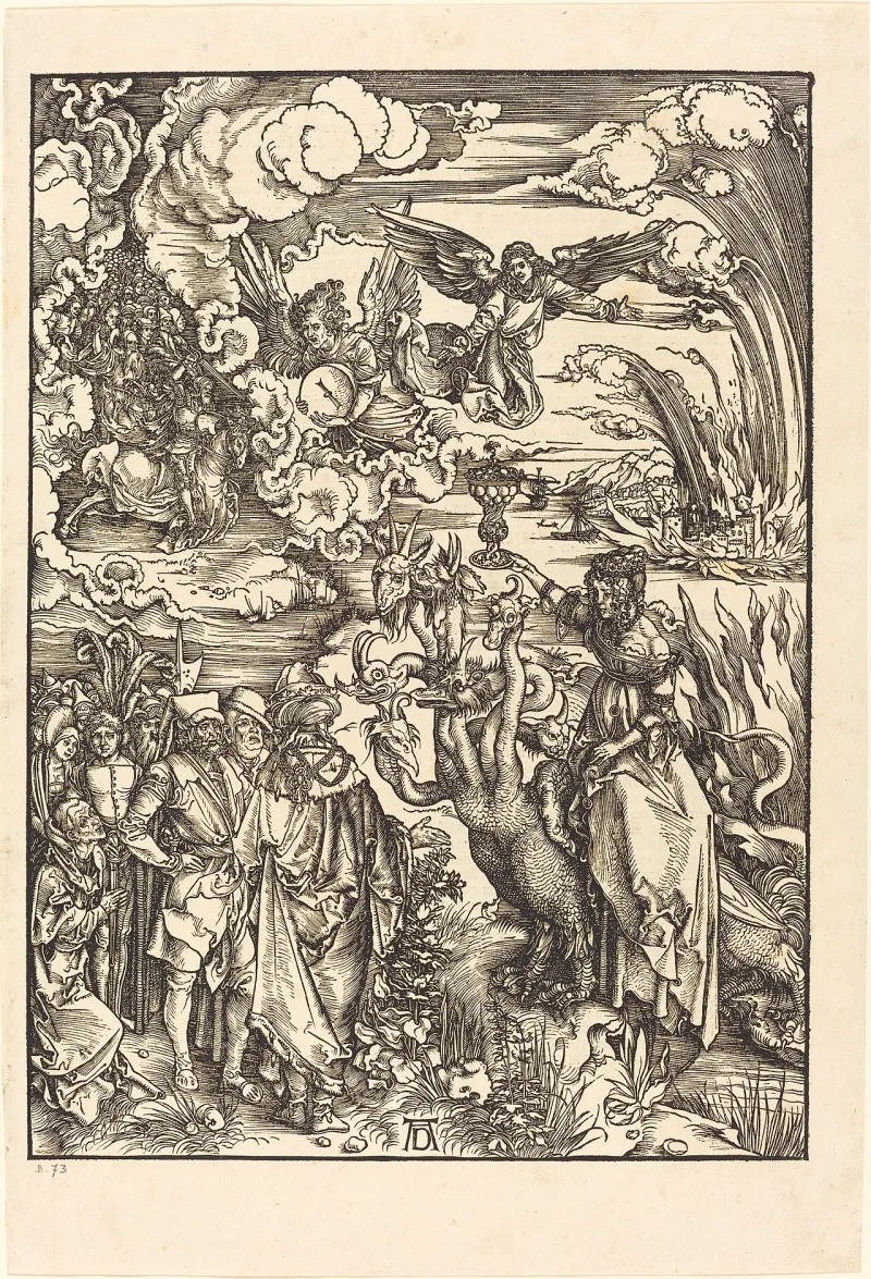 Dürer's Whore of Babylon, 1498, one artist's reading of the scarlet beast of Revelation 17