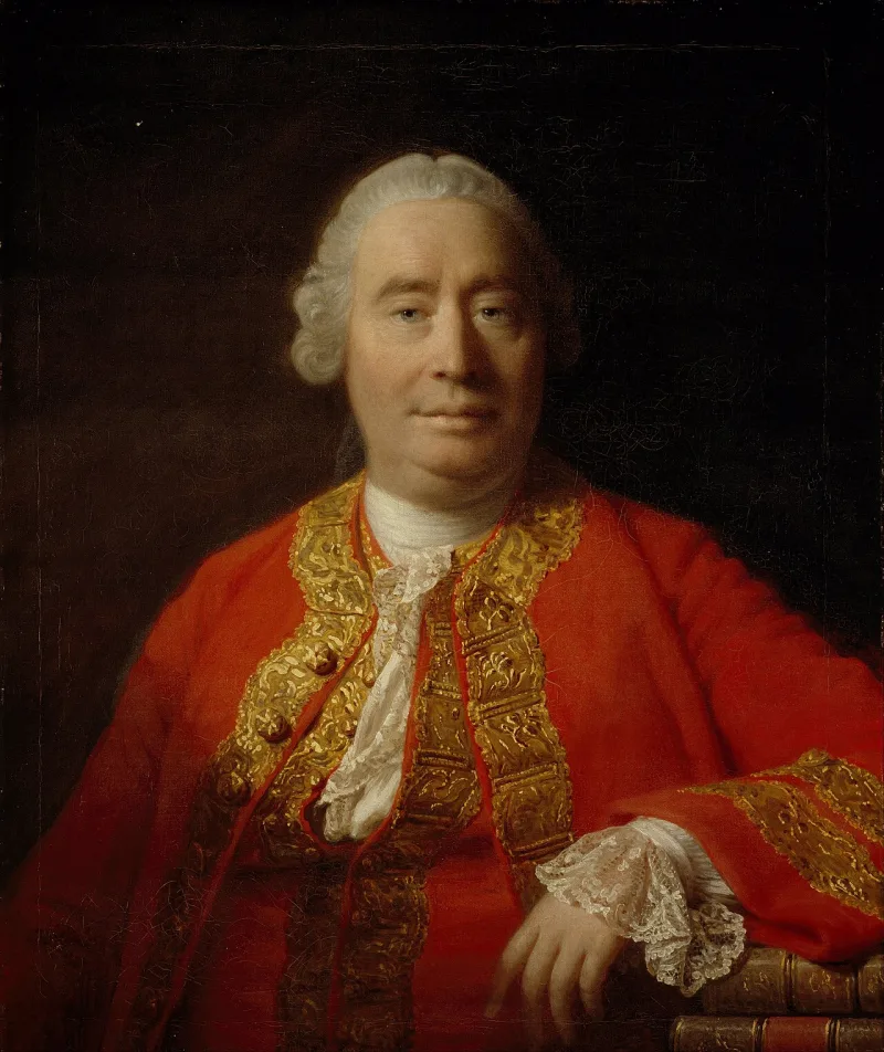 Allan Ramsay's portrait of David Hume, who argued that no 'ought' follows from an 'is'
