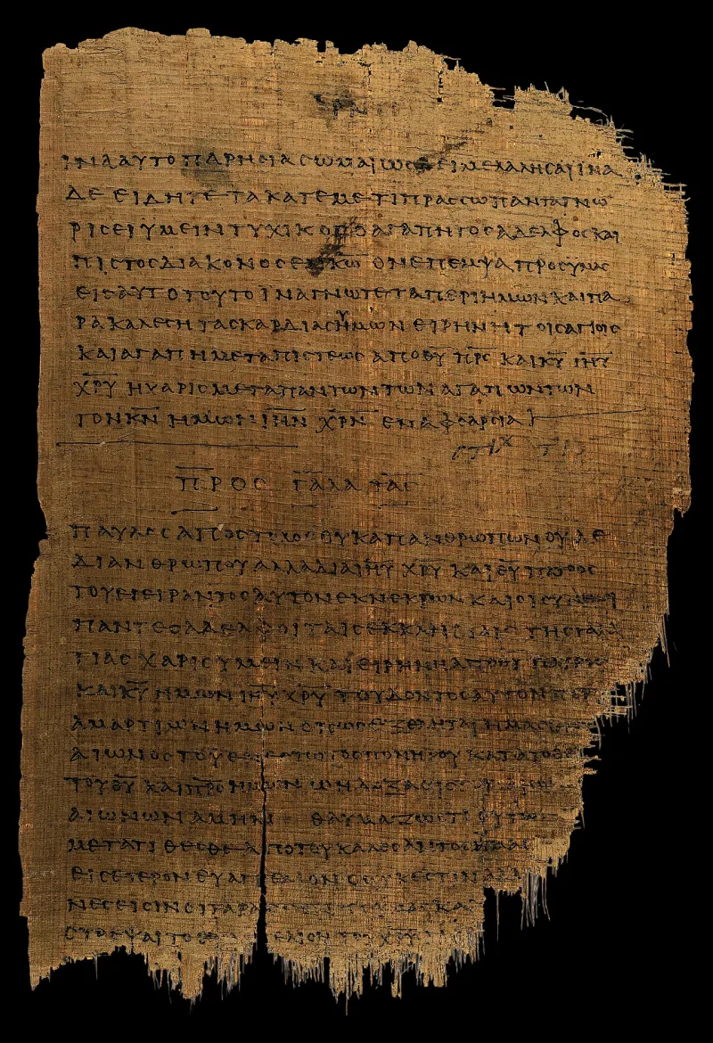 Papyrus 46 where Ephesians ends and Galatians begins: Paul's letters already bound as one codex
