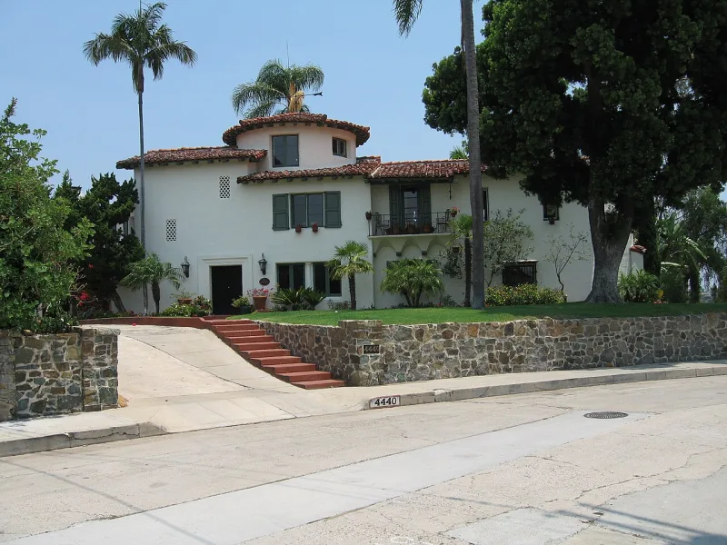 The Beth Sarim house in San Diego, photographed in 2008; it was sold in 1948