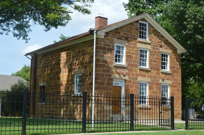 Carthage Jail, Illinois, where Joseph and Hyrum Smith were killed on 27 June 1844