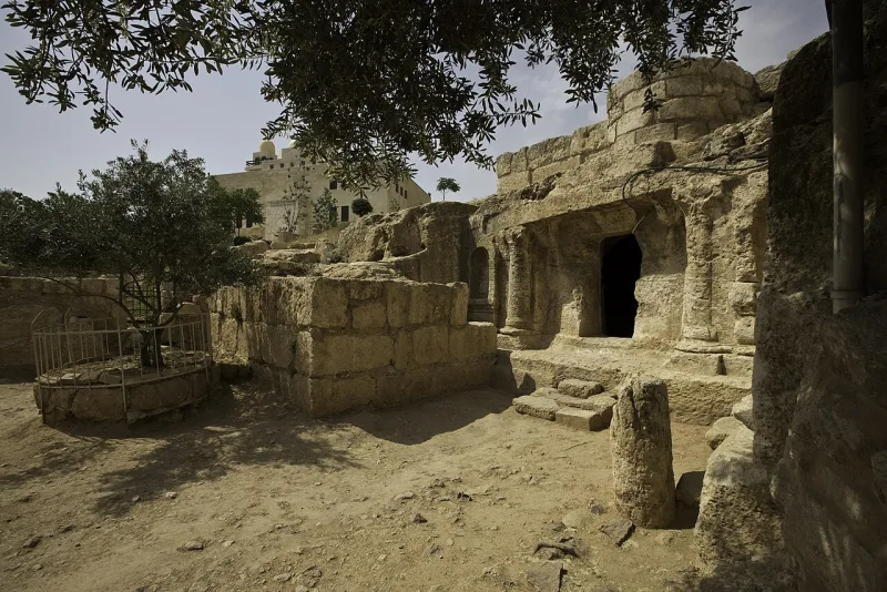 The cave at Ephesus venerated as the Seven Sleepers' tomb, the Christian legend retold in Surah 18