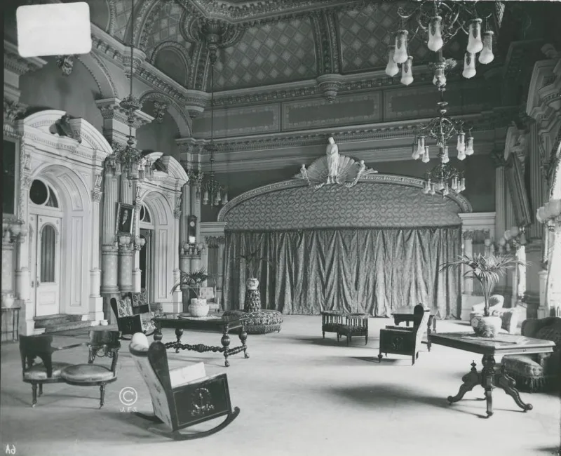 The Salt Lake Temple celestial room in 1911, from photographs the church itself published