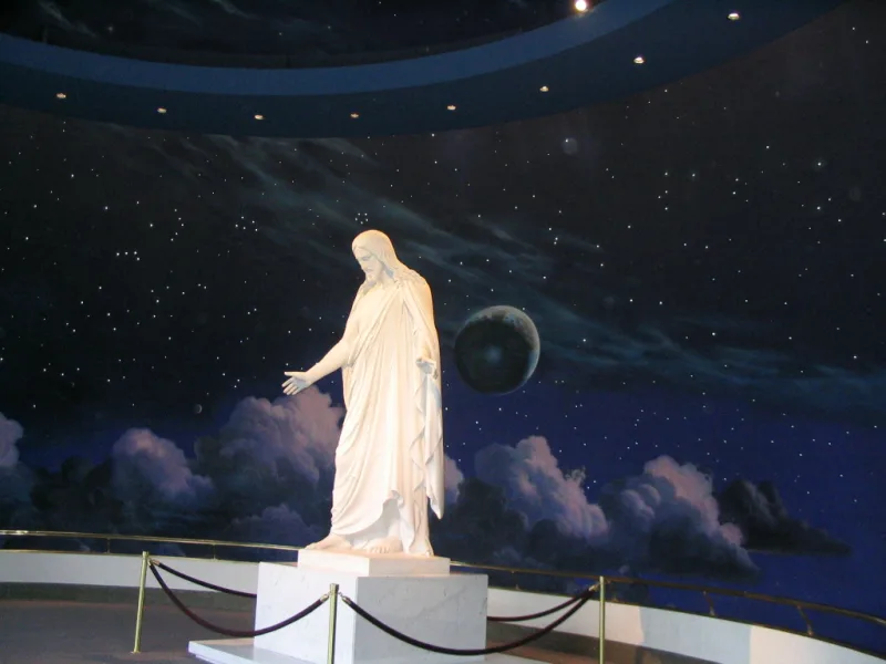 The Christus at Temple Square, the church's most-used public image of Jesus Christ