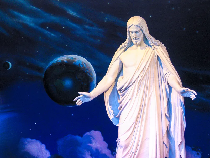 The Christus statue in the North Visitors' Center on Temple Square, Salt Lake City
