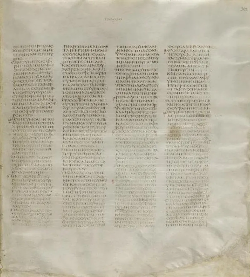 Codex Sinaiticus; the Greek gospels contain no name resembling Ahmad, in any manuscript