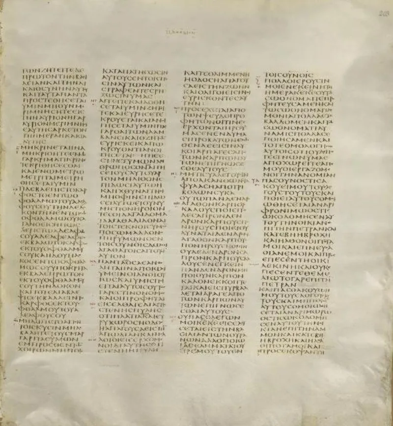 Codex Sinaiticus at the Sermon on the Mount; the biblical ransom is Christ's own, never a third party's