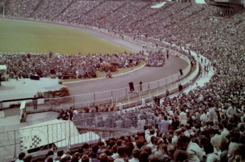 A 1989 convention of Jehovah's Witnesses at Chorzów, Poland