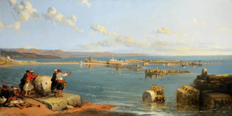 David Roberts's nineteenth-century painting of Tyre, made long before the site was excavated