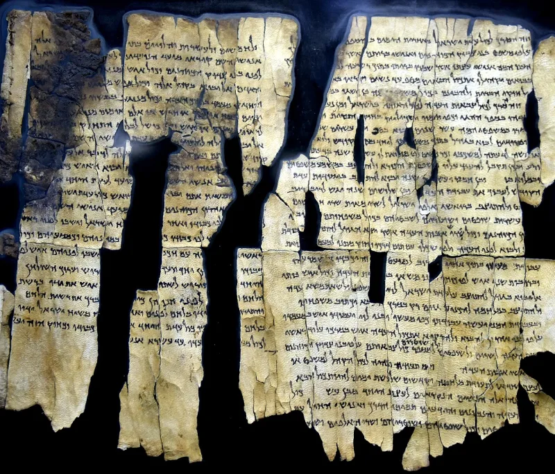 A Dead Sea scroll from Cave 1; the Qumran finds predate any supposed medieval corruption