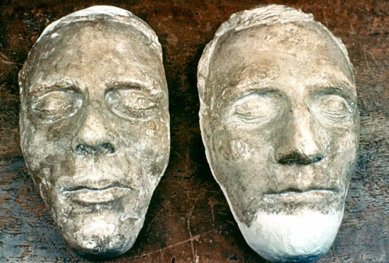 The death masks of Joseph and Hyrum Smith, cast in 1844 — relics, but not objects of worship