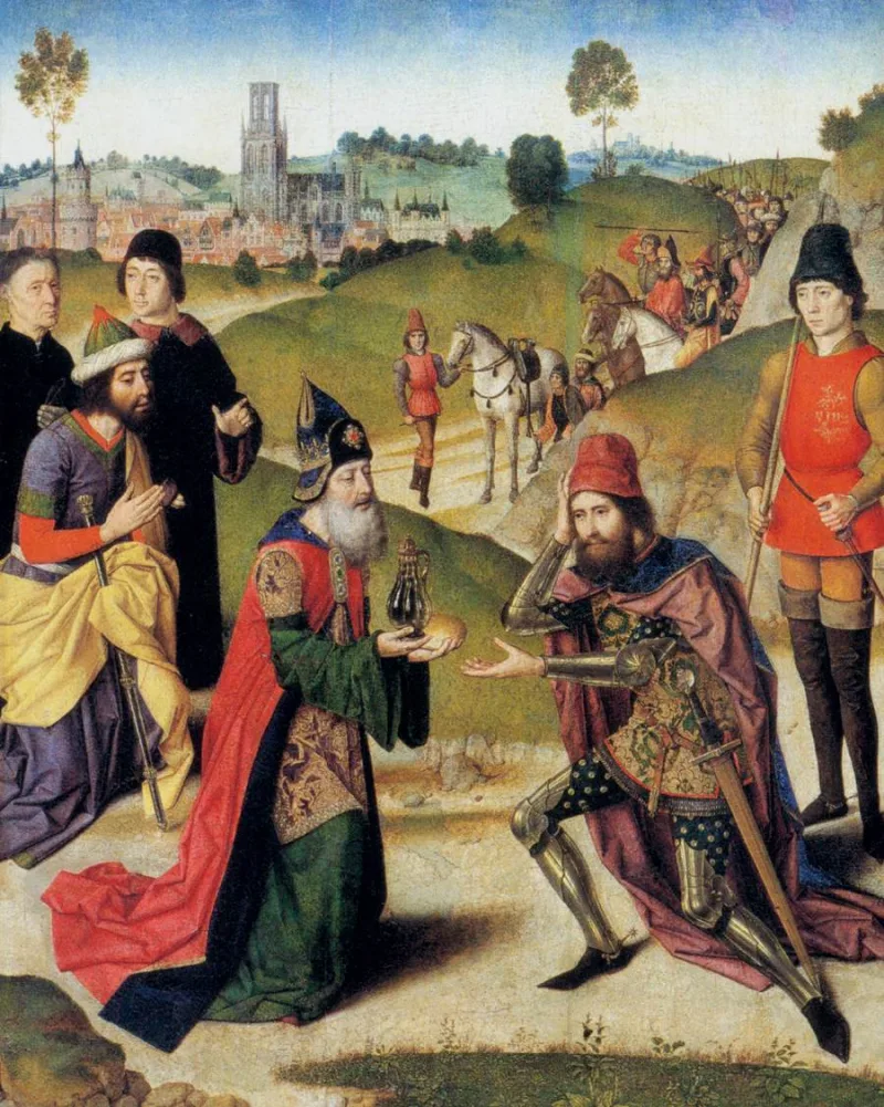 Bouts' painting of Melchizedek, the non-Levitical priest that apologists cite as precedent