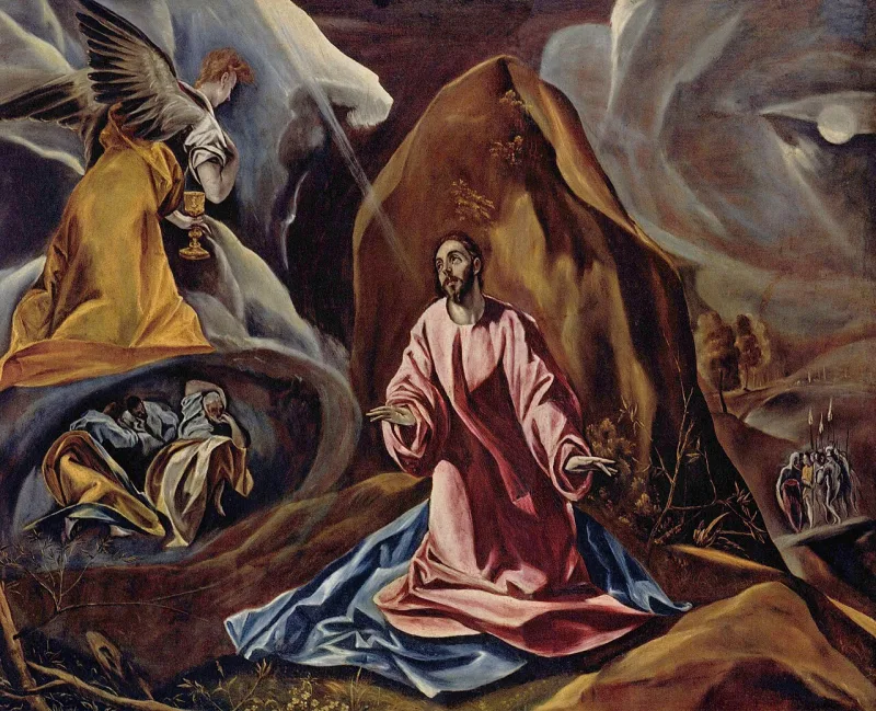 El Greco's Agony in the Garden, a painting of the prayer 'let this cup pass'
