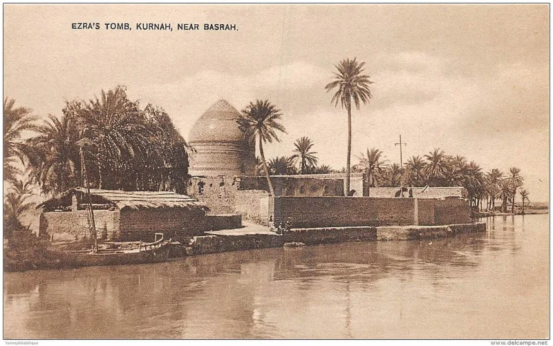 The shrine at Al-Uzayr on the Tigris, venerated as Ezra's tomb — honoured, never called divine