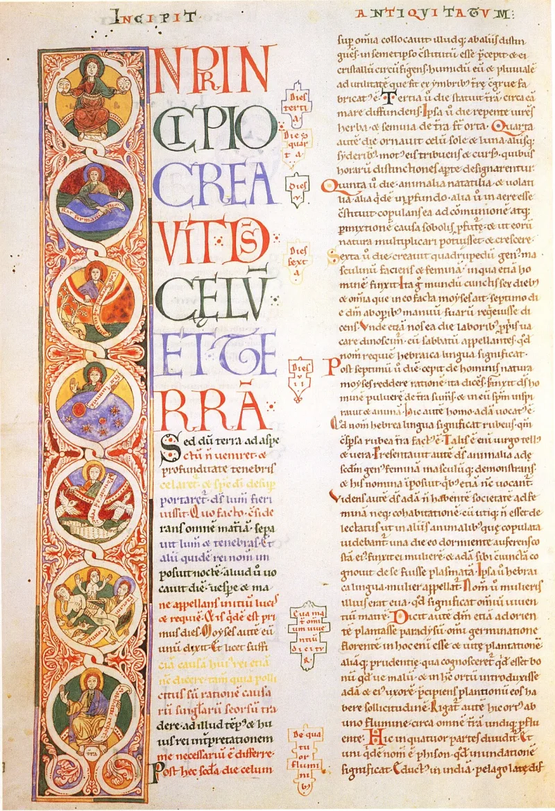 A manuscript of Josephus's Jewish Antiquities, one of two non-Christian sources reporting the crucifixion
