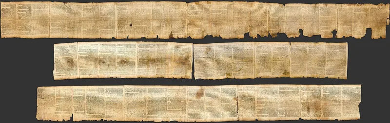 The Great Isaiah Scroll, about 125 BC; the Hebrew chuppah at Isaiah 4:5 means canopy