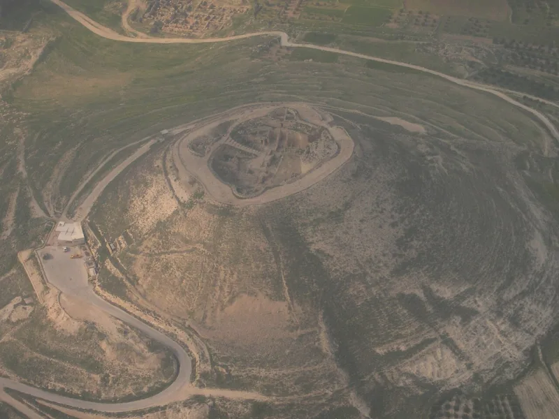 Herodium near Bethlehem, the fortress-palace where Herod the Great was buried after dying in 4 BC
