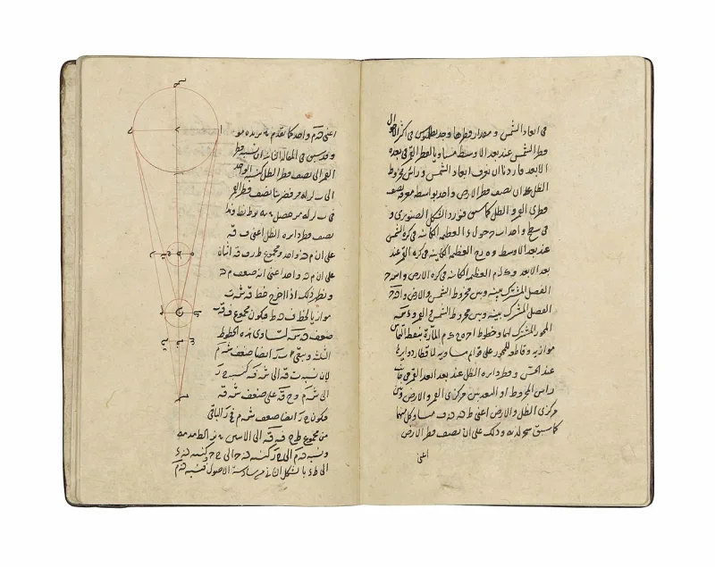 Al-Kashi's treatise on the sizes and distances of the heavenly bodies, copied in Safavid Iran, 1520
