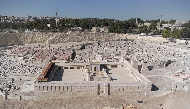 The Holyland model of Herod's Temple at the Israel Museum, a modern reconstruction of the sanctuary