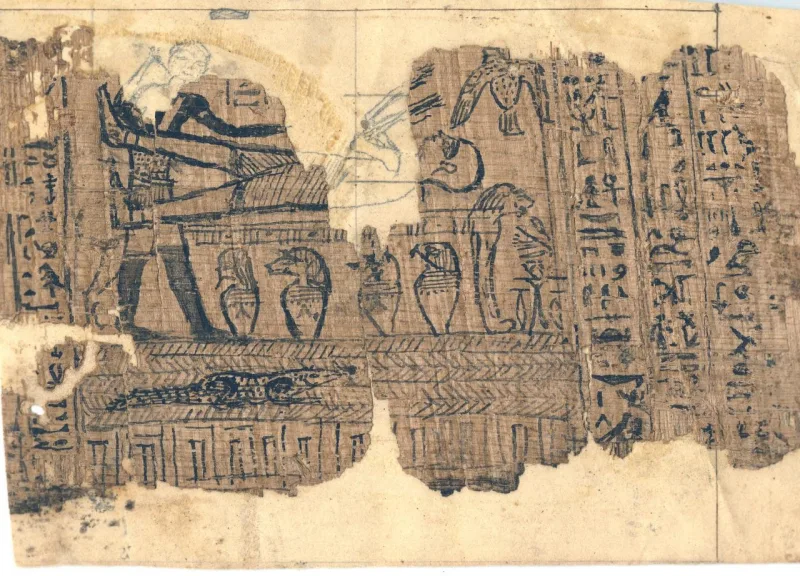 Joseph Smith Papyrus I, the surviving original from which the Facsimile 1 woodcut was engraved