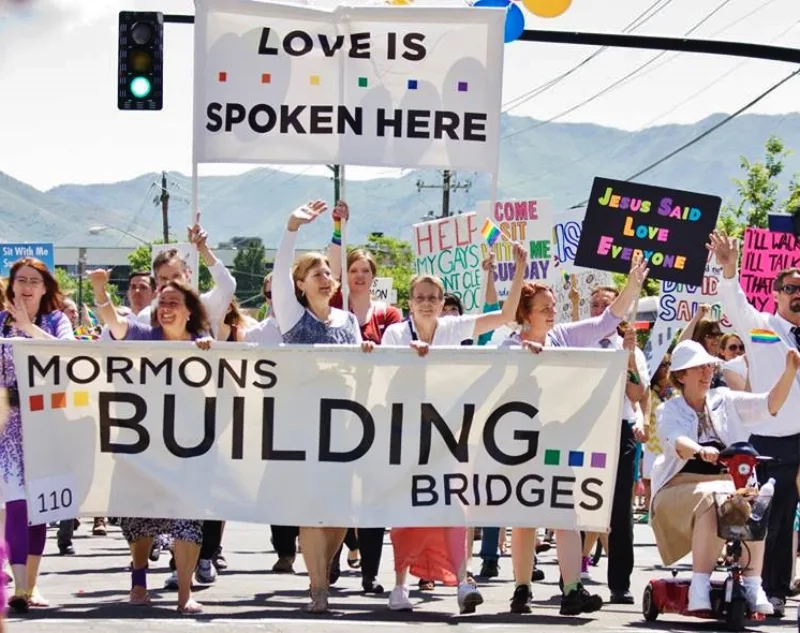 Over 400 Latter-day Saints marched in the Salt Lake City pride parade in 2014