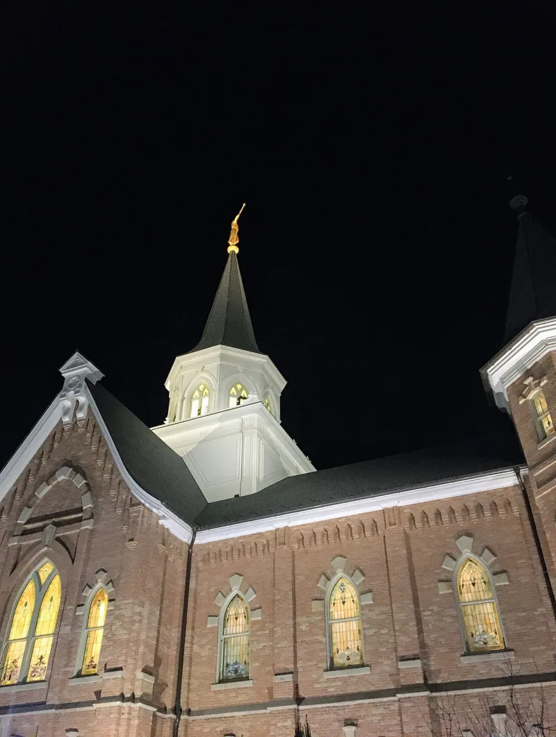 The Provo City Center Temple; an ecclesiastical endorsement is a condition of enrolment nearby