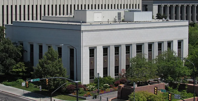 The Relief Society Building on Temple Square, headquarters of the church's organisations for women