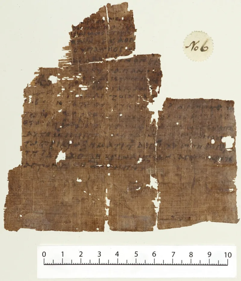 A papyrus copy of the Nicene Creed; no creed of the church ever placed Mary in the Trinity