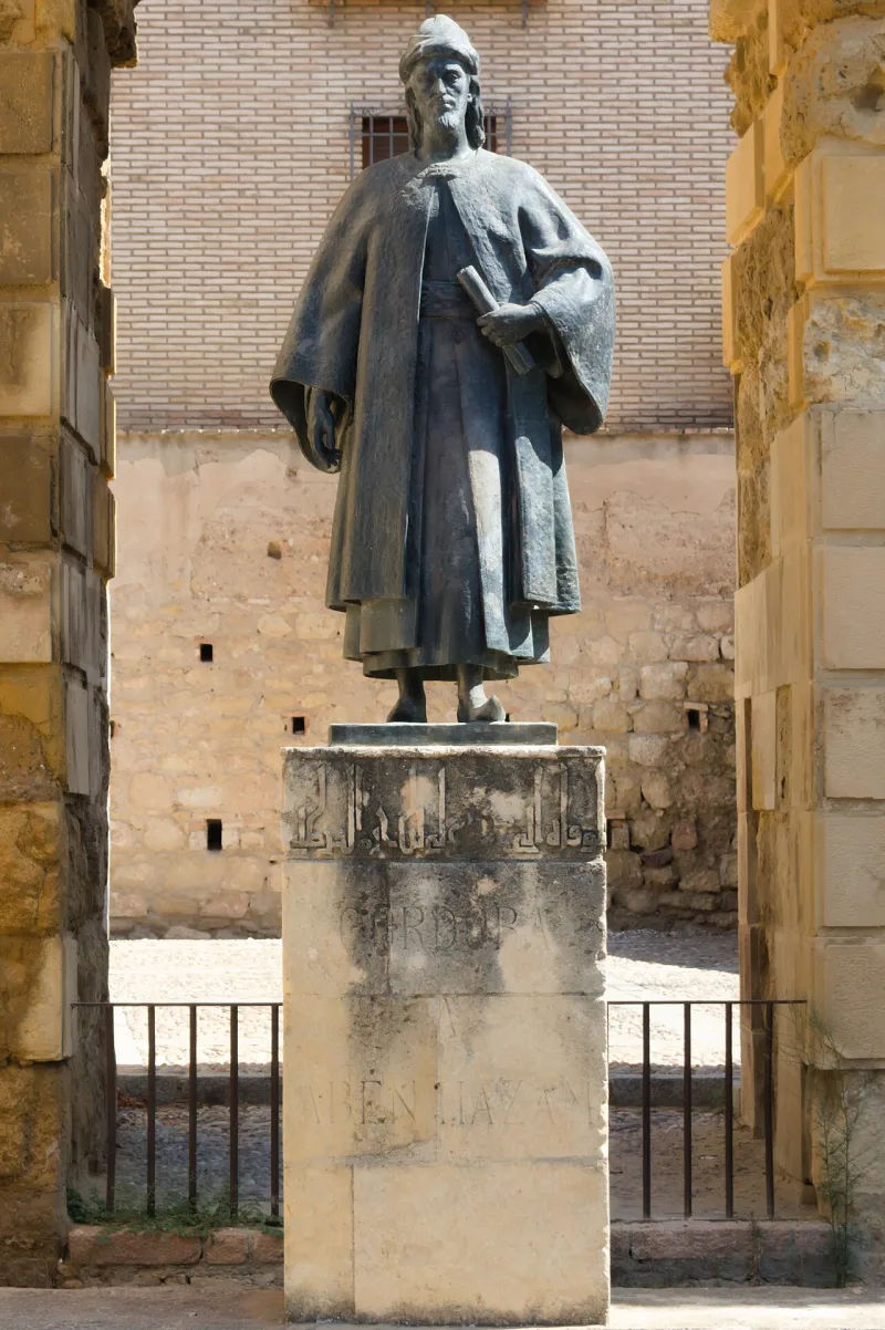 The statue of Ibn Hazm in Cordoba; his eleventh-century polemic pressed the textual-corruption charge