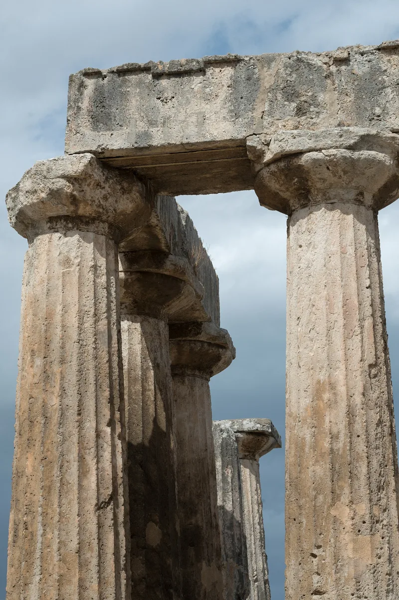 The temple of Apollo at ancient Corinth, the city to which Paul addressed this letter