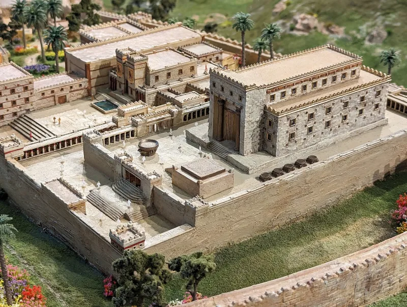 A modern scale model of Solomon's Temple, the one sanctuary Deuteronomy 12 was read to require