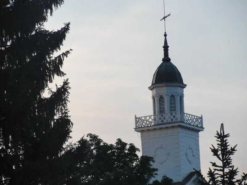 The Kirtland Temple, centre of the Ohio settlement the bank’s collapse helped empty