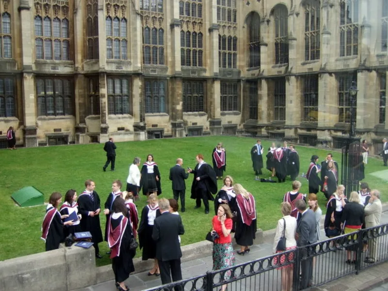 A British university graduation; Watchtower counsel has long weighed against this path for young Witnesses