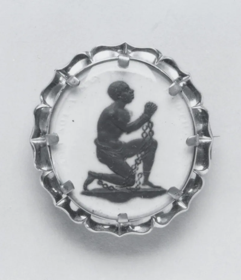The Wedgwood anti-slavery medallion of 1787, modelled by William Hackwood for the abolition campaign